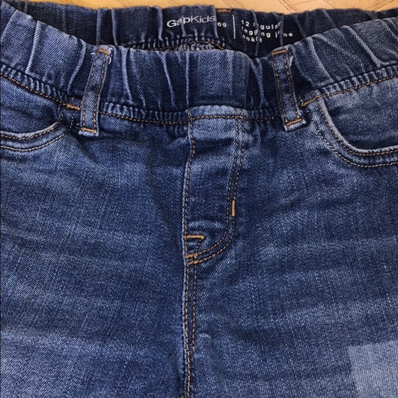 GAP medium wash jeggings with plaid detail - Picture 4 of 5